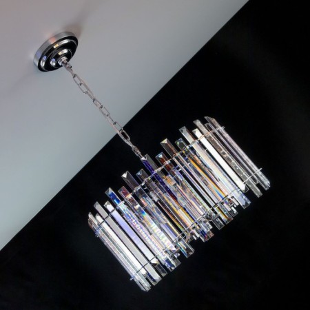 Suspendor Lamp Citilux "Ingvar" CL334161, 46x46x48 cm, 6x60W, E14, color gray-10