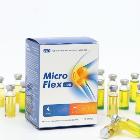 Micro Flex microgranulas in an active environment, for joints, 15 ampoules of 4 ml-3
