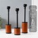 Summary Metal "Reliability" d = 2.2 cm, set 3 pcs h = 27 cm, 24.5 cm, 23 cm
