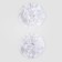 Bant for hair on elastic band, white, 2 pieces, 7 cm, cold heart
