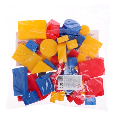 Teaching and game manual "Logic blocks of Dyenech", 48 figures, in a bag-6