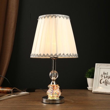 Table lamp "Rumba" 1x40W E27 chrome 28x28x45 cm Risalux-1