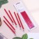 Candles for the cake "Classic" with a stand, 13 cm, 6 pcs, ruby