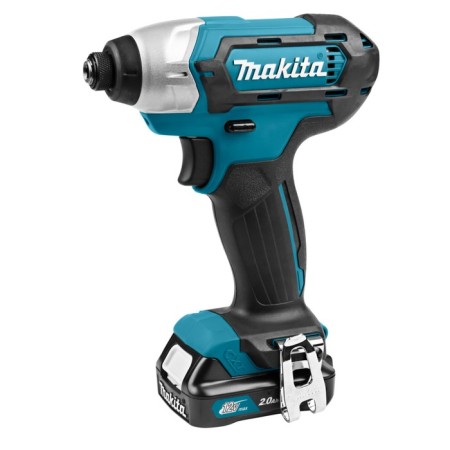 Makita TD1110DWAE, shock, 10.8 V, 2x2 ah, 3500 rpm, 110 nm, case, case, case