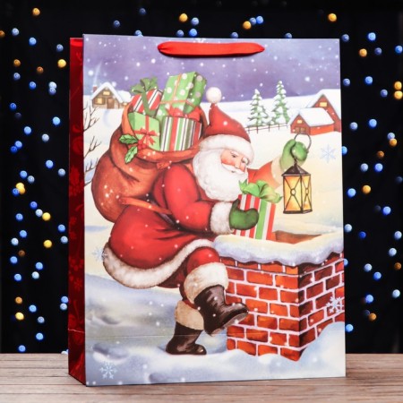 Laminated vertical "Santa Claus", XL 43 x 55 x 15