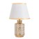 Table lamp "Claudia" 1x40W E14 white/gold 22x22x36cm