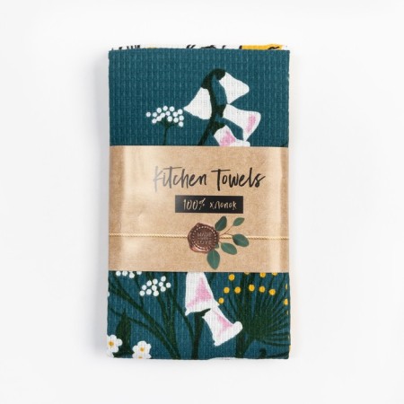 A set of kitchen towels "Dolyana" Hello Spring 35x60 cm -2 pcs., 100% cotton, waffle 160 g/m2-5