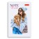 Notepad A7, 48 sheets, in a cage, in gluing, Happy Time, cover coated cardboard, glossy lamination, three -color block, mix