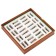 Souvenir chess "Knights", h King-7 cm, pawns-6 cm. D-2 cm, 36 x 36 cm