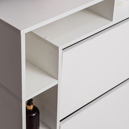 Vertical shoe ultra plus, 750 × 246 × 859 mm, 2 sections, color white embossing-5