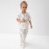 Pajama Children's Minaku "Bunny", white color, height 122 cm