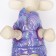 Dog jacket two -sided with a weight, size 10 (DS 25, OG 34, Osh 24), purple/yellow