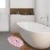 Bathroom mat Etel Bloom with Grace 67x57 ± 2cm, 100% p/e, velor