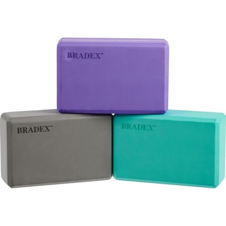 Bradex yoga block, 23 x 15 x 7.5 cm, 130 gr., Biryuzovoy color-3