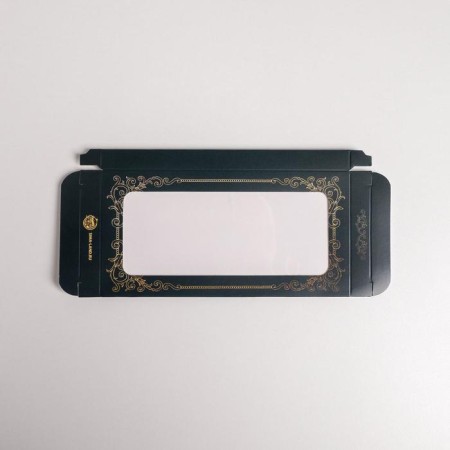 Chocolate box, confectionery packaging, “vintage”, with a window, 17.3 x 8.8 x 1.5 cm-4