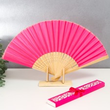 Fan bamboo, textiles h = 22 cm 