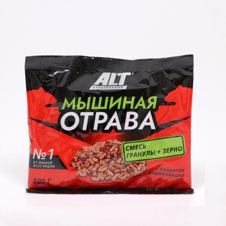 A mixture of rodents "mouse poison", granules + grain, 100 g