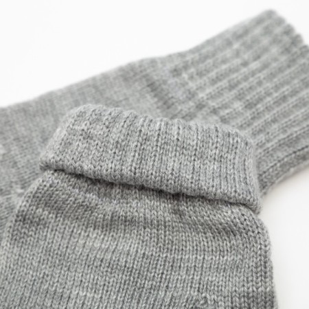 Single children's gloves, light gray color, size 14 (7-9 years)-2