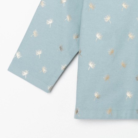 Pajama nursery from a flannel (shirt, trousers) KAFTAN "Dandelions", height 122-128, mint-9