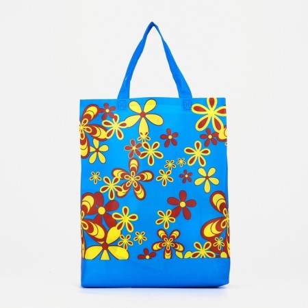 Household bag without fastening, blue color-1