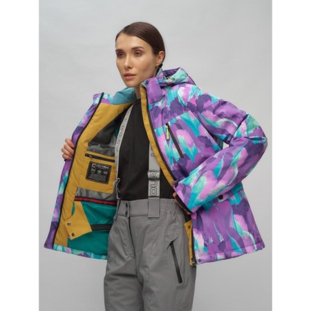 Ski suit, size 46, purple color-6