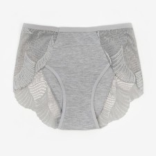 Panties female slips, gray color, rr 50-52