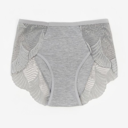 Panties female slips, gray color, rr 50-52