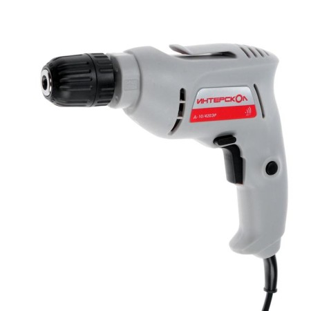 Drill "Interskol" D-10/420ER, 420 W, 1 speed, 0- 4000 rpm, BZP 10 mm