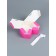 Self -assembly heart, 17 x 17 x 6 cm, pink