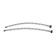 Comer for the kitchen "Everest" B57-071F, two-wound, flexible spout, on a nut, chromium/black