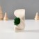 Souvenir "Cobra" with moss white 5x6.5x8 cm (moss green stabil)