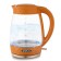 Electric kettle KitFort KT-6123-4, glass, 2 l, 2200 watts, orange