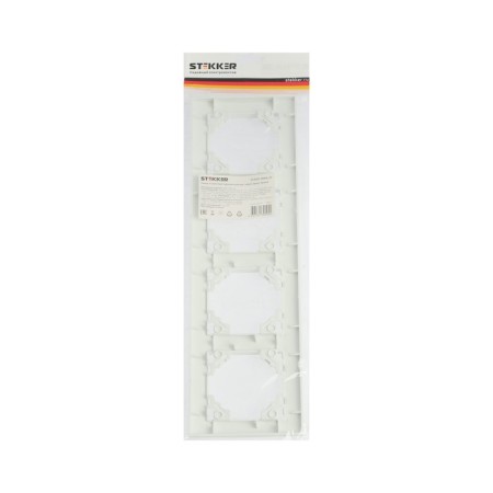Frame four-seater horizontal, Stekker series Erna, PFR00-9004-01, White-4