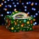 Bearbox under the Bento-Port with the Window "New Year Emerald", 14 x 14 x 8 cm