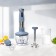 Galaxy GL 2121 Bleader, Immersh, 800 W, 0.5 L, 3 speeds, gray