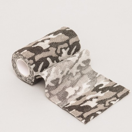 Self -fixing "camouflage", 10 cm, max. Max. Extensibility 4.5 m, gray mix