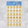 Paper stickers of the “Smiley” rating, 10.5 × 18 cm