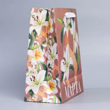 Package Gift Craft Vertical, Packaging, “From March 8”, Ml 27 x 23 x 11.5 cm-2