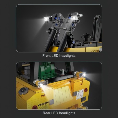 Radio -controlled designer "Construction bulldozer", 2826 parts, scale 1:17-13
