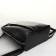 City backpack of artificial leather with lightning, black color