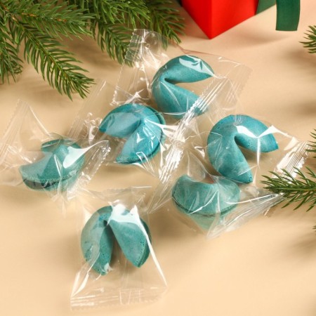Colored cookies with predictions of the "Fun New Year", 6 pcs.-2
