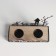Climber Metal, wood on 2 candles "deer and houses" d = 4 cm 7.5x18x14 cm