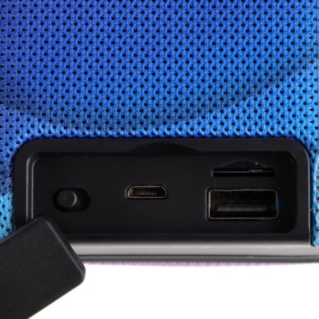 Portable column Perfeo Bang PF_D0042, 5 W, 1200 mAh, Microsd, USB, AUX, FM, waves-4