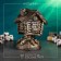 Piggy bank "Hut" 21x21x32cm, bronze