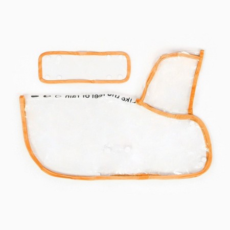 Dog raincoat, size S (DS 22, OG 35-38, Osh 36 cm), orange-9