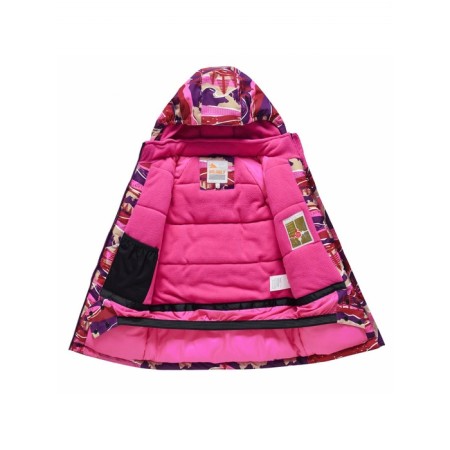 Ski costume for a girl, height 140 cm, purple color-3
