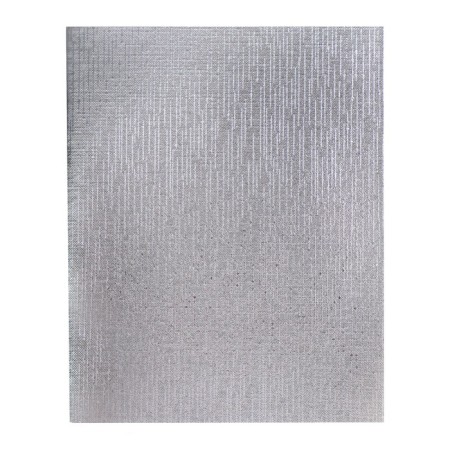 Notebook 48 sheets, in a cage, Metallic "silver", a boumvinyl cover, an offset unit