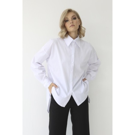 Women's shirt with asymmetric back, size 50-52-3
