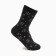 Women's socks "Snowflakes", black color, size 23-25