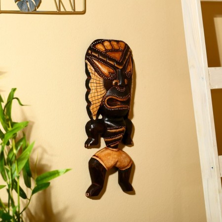Panel "Aboriginal" Albezia 14x6x40 cm-2